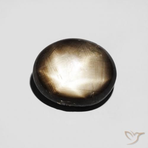 2.85ct طبيعي أسود نجمة الياقوت, بيضوي, غير شفاف