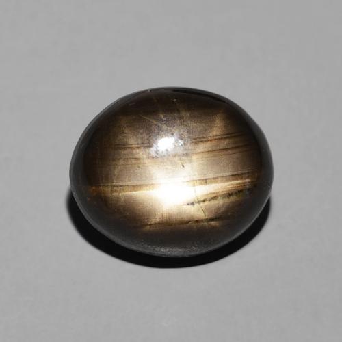 4.23ct طبيعي أسود نجمة الياقوت, بيضوي, غير شفاف