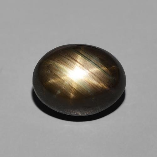 4.06ct طبيعي أسود نجمة الياقوت, بيضوي, غير شفاف