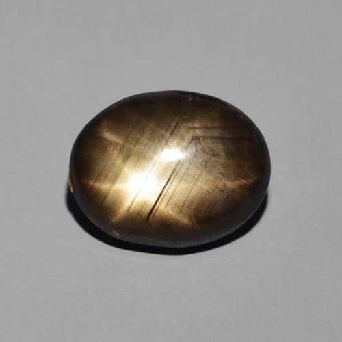 4.00ct طبيعي أسود نجمة الياقوت, بيضوي, غير شفاف