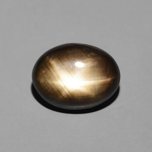3.88ct طبيعي أسود نجمة الياقوت, بيضوي, غير شفاف