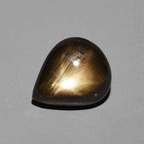 3.95ct طبيعي أسود نجمة الياقوت, شكل الكمثرى, غير شفاف