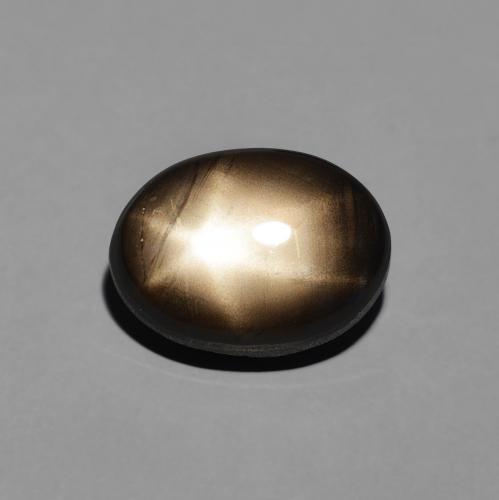 4.23ct طبيعي أسود نجمة الياقوت, بيضوي, غير شفاف