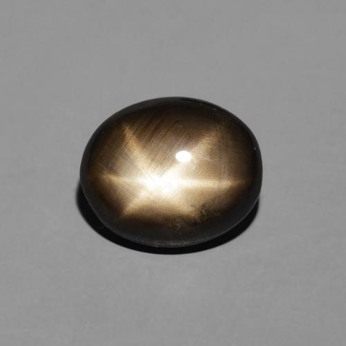 2.92ct طبيعي أسود نجمة الياقوت, بيضوي, غير شفاف