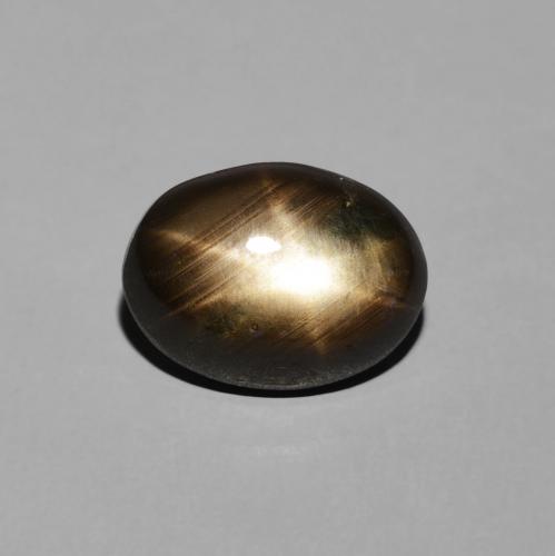 3.42ct طبيعي أسود نجمة الياقوت, بيضوي, غير شفاف