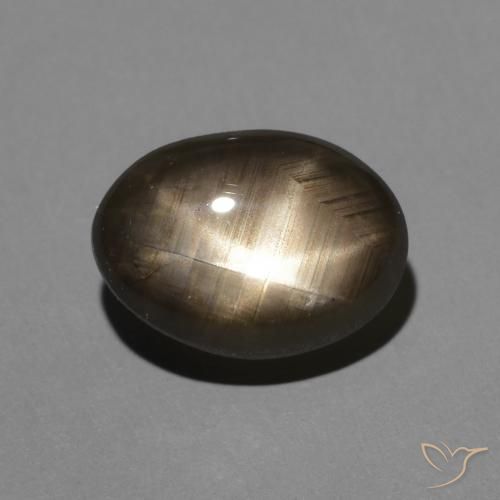 2.47ct طبيعي أسود نجمة الياقوت, بيضوي, غير شفاف