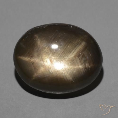 3.70ct طبيعي أسود نجمة الياقوت, بيضوي, غير شفاف