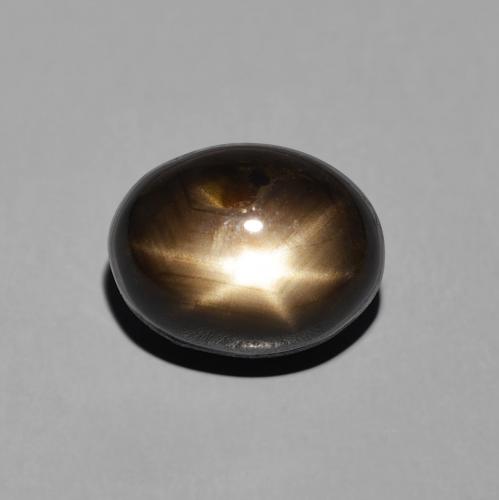 5.71ct طبيعي أسود نجمة الياقوت, بيضوي, غير شفاف