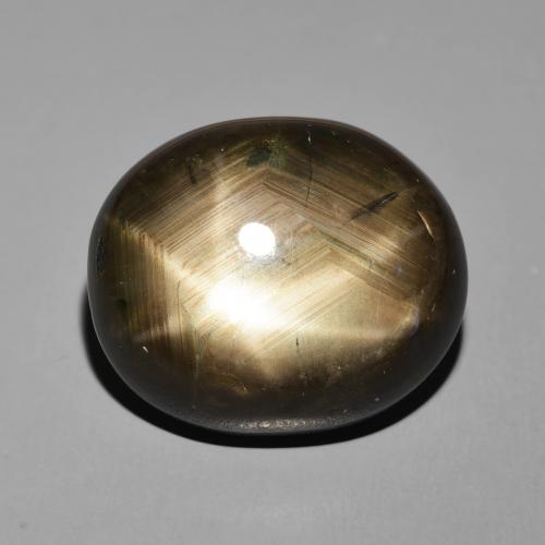 34.34ct طبيعي أسود نجمة الياقوت, بيضوي, غير شفاف