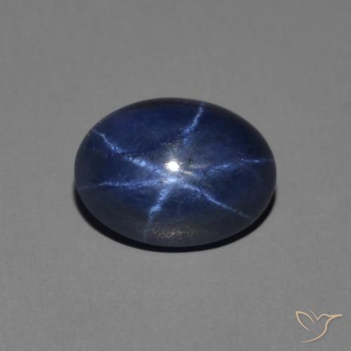 1.63ct طبيعي الأزرق الملكي نجمة الياقوت, بيضوي, غير شفاف