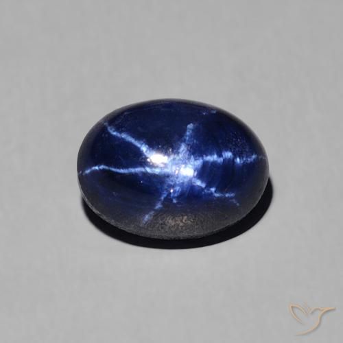 1.80ct طبيعي أزرق بحرى نجمة الياقوت, بيضوي, غير شفاف