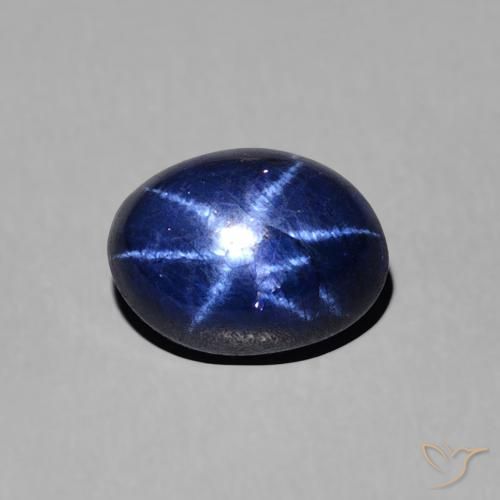 1.95ct طبيعي أزرق بحرى نجمة الياقوت, بيضوي, غير شفاف