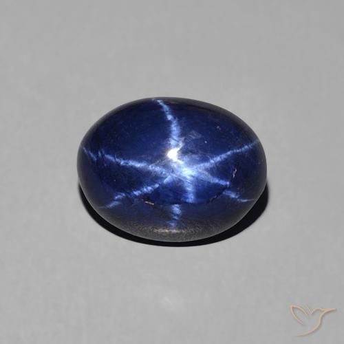 1.88ct طبيعي أزرق بحرى نجمة الياقوت, بيضوي, غير شفاف