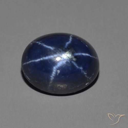 3.60ct طبيعي أزرق بحرى نجمة الياقوت, بيضوي, غير شفاف