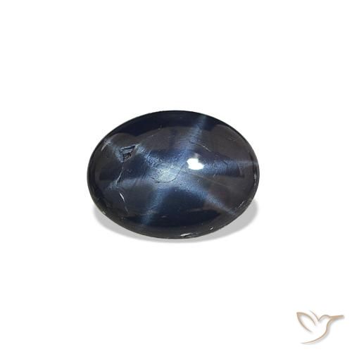1.36ct أزرق غامق نجمة الياقوت, بيضوي, غير شفاف