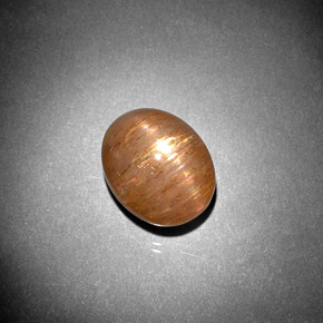 نجمة صن ستون بني ذهبي طبيعي، قصة بيضاوى، 5.57 قيراط، غير شفاف