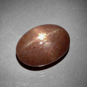 نجمة صن ستون بني ذهبي طبيعي، قصة بيضاوى، 6.85 قيراط، غير شفاف