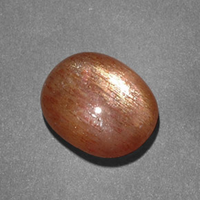 نجمة صن ستون بني ذهبي طبيعي، قصة بيضاوى، 2.11 قيراط، غير شفاف