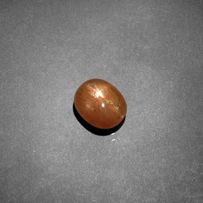 نجمة صن ستون بني ذهبي طبيعي، قصة بيضاوى، 1.19 قيراط، غير شفاف