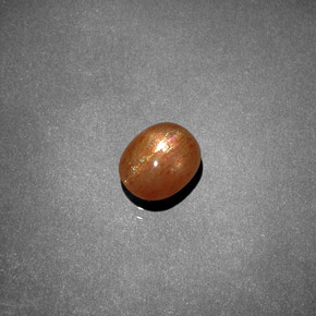 نجمة صن ستون بني ذهبي طبيعي، قصة بيضاوى، 1.19 قيراط، غير شفاف