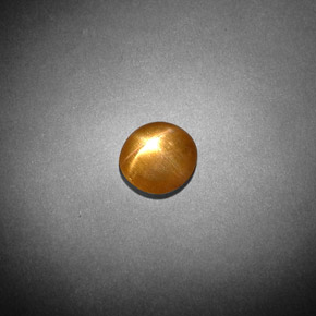 نجمة صن ستون بني ذهبي طبيعي، قصة بيضاوى، 0.85 قيراط، غير شفاف