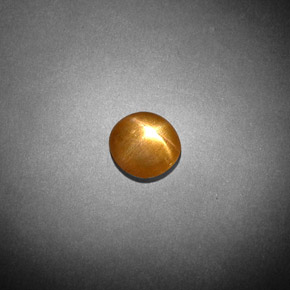 نجمة صن ستون بني ذهبي طبيعي، قصة بيضاوى، 0.85 قيراط، غير شفاف