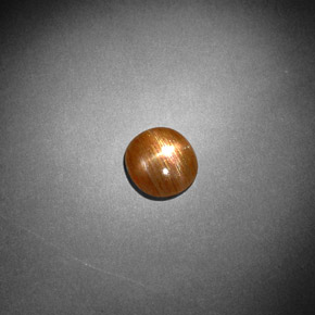 نجمة صن ستون بني ذهبي طبيعي، قصة بيضاوى، 0.85 قيراط، غير شفاف