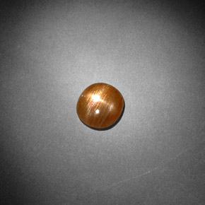 نجمة صن ستون بني ذهبي طبيعي، قصة بيضاوى، 0.85 قيراط، غير شفاف