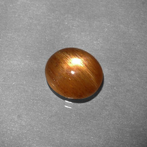 نجمة صن ستون بني ذهبي طبيعي، قصة بيضاوى، 1.34 قيراط، غير شفاف