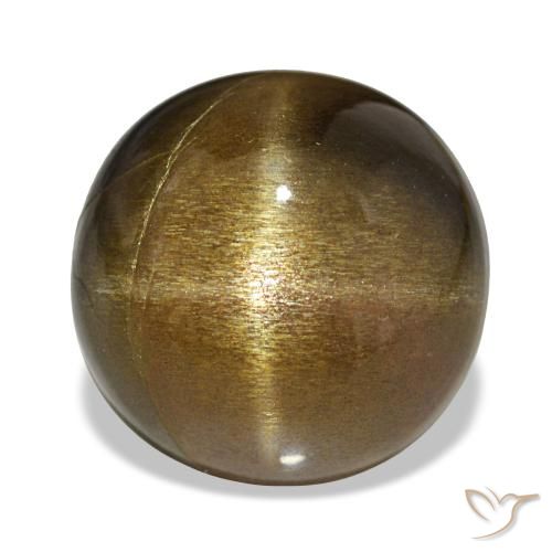 نجمة صن ستون بني ذهبي طبيعي، قصة بيضاوى، 11.00 قيراط، غير شفاف