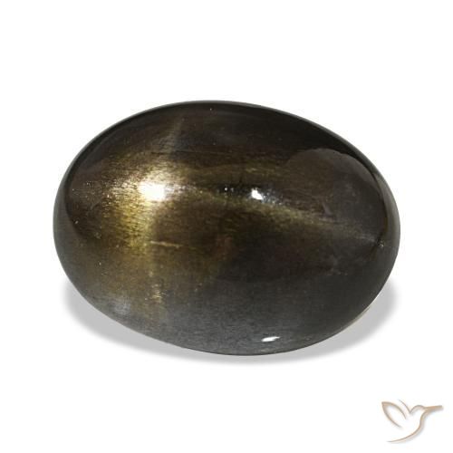 نجمة صن ستون Medium Light-Brown طبيعي، قصة بيضاوى، 14.54 قيراط، غير شفاف