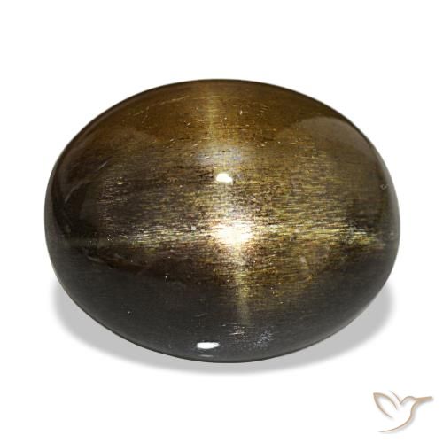 17.63ct Medium Light-Brown نجمة صن ستون, بيضوي, غير شفاف