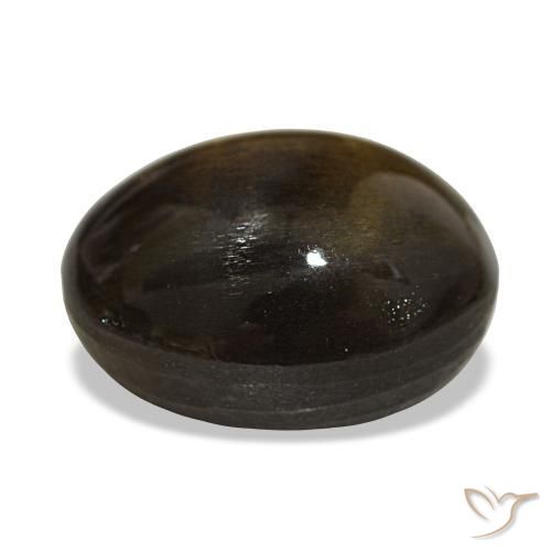 نجمة صن ستون Medium Light-Brown طبيعي، قصة بيضاوى، 17.63 قيراط، غير شفاف