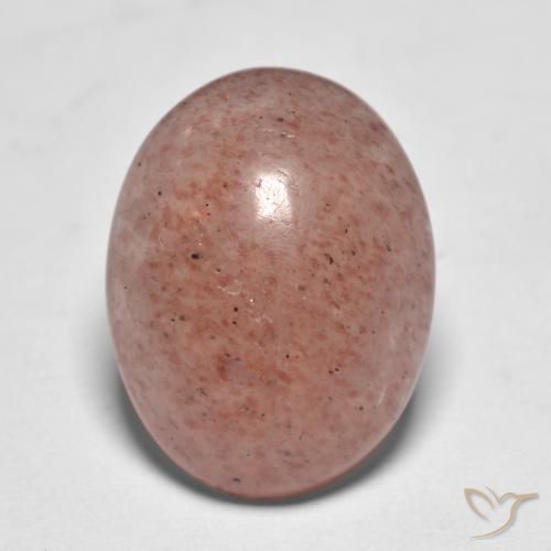 7.32ct طبيعي أحمر الدعسوقة كوارتز الفراولة, بيضوي, نصف شفاف
