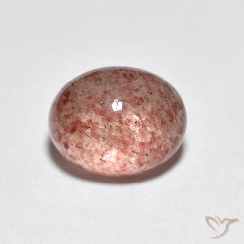 2.69ct طبيعي وردي فاتح كوارتز الفراولة, بيضوي, شفاف