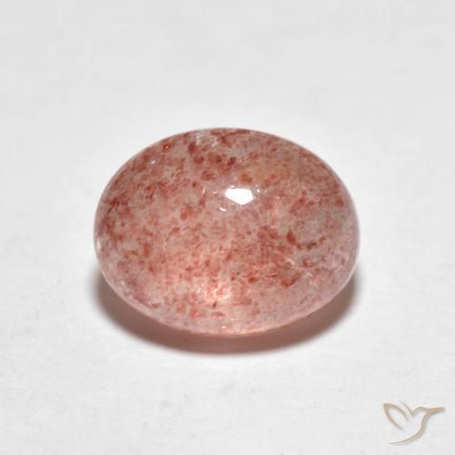 2.49ct طبيعي أحمر هندى كوارتز الفراولة, بيضوي, شفاف