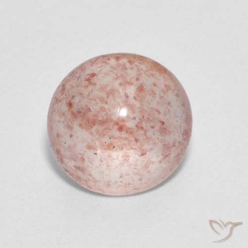 2.20ct طبيعي برتقالى خوخى كوارتز الفراولة, دائري, شفاف