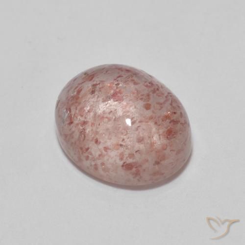 2.70ct طبيعي وردى زهرى كوارتز الفراولة, بيضوي, شفاف