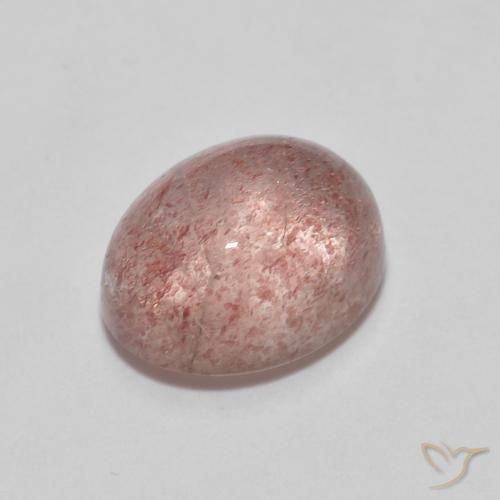 2.55ct طبيعي وردى زهرى كوارتز الفراولة, بيضوي, شفاف