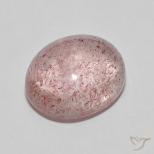 5.89ct طبيعي وردى متوسط كوارتز الفراولة, بيضوي, شفاف