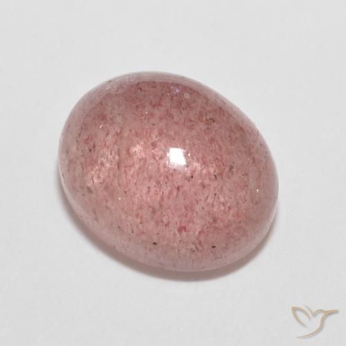 2.77ct طبيعي وردى زهرى كوارتز الفراولة, بيضوي, شفاف