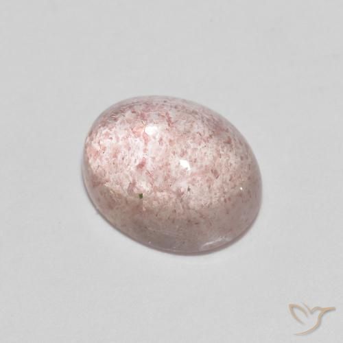 2.19ct طبيعي وردي فاتح كوارتز الفراولة, بيضوي, شفاف