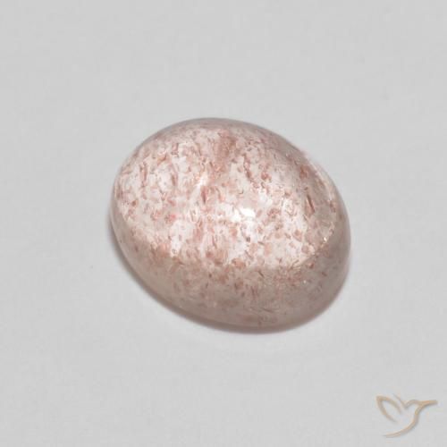 2.50ct طبيعي وردي فاتح كوارتز الفراولة, بيضوي, شفاف