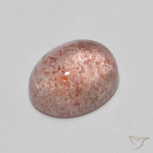 2.37ct طبيعي وردى متوسط كوارتز الفراولة, بيضوي, شفاف