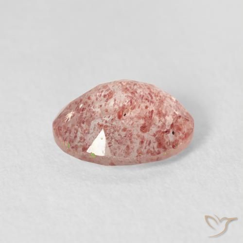كوارتز الفراولة Medium Light-Pink طبيعي، بيضوي، 2.51 قيراط، شفاف