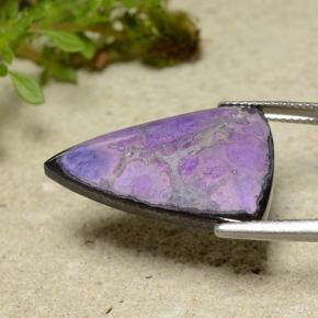 السوجيليت بنفسجى متوسط طبيعي، مثلثى، 14.82 قيراط، غير شفاف