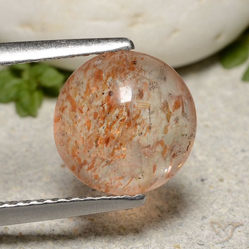 1.91ct طبيعي برتقالى متوسط حجر الشمس, دائري, نصف شفاف, Photo A