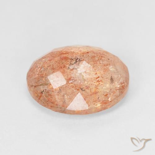 حجر الشمس Medium Light-Orange طبيعي، بيضوي، 4.69 قيراط، نصف شفاف