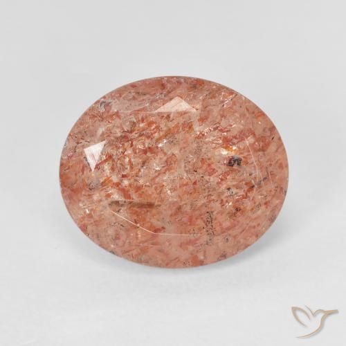 4.62ct طبيعي برتقالى الجريب فروت حجر الشمس, بيضوي, نصف شفاف