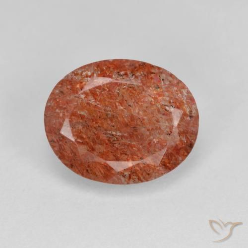 3.12ct طبيعي برتقالى دافئ حجر الشمس, بيضوي, نصف شفاف
